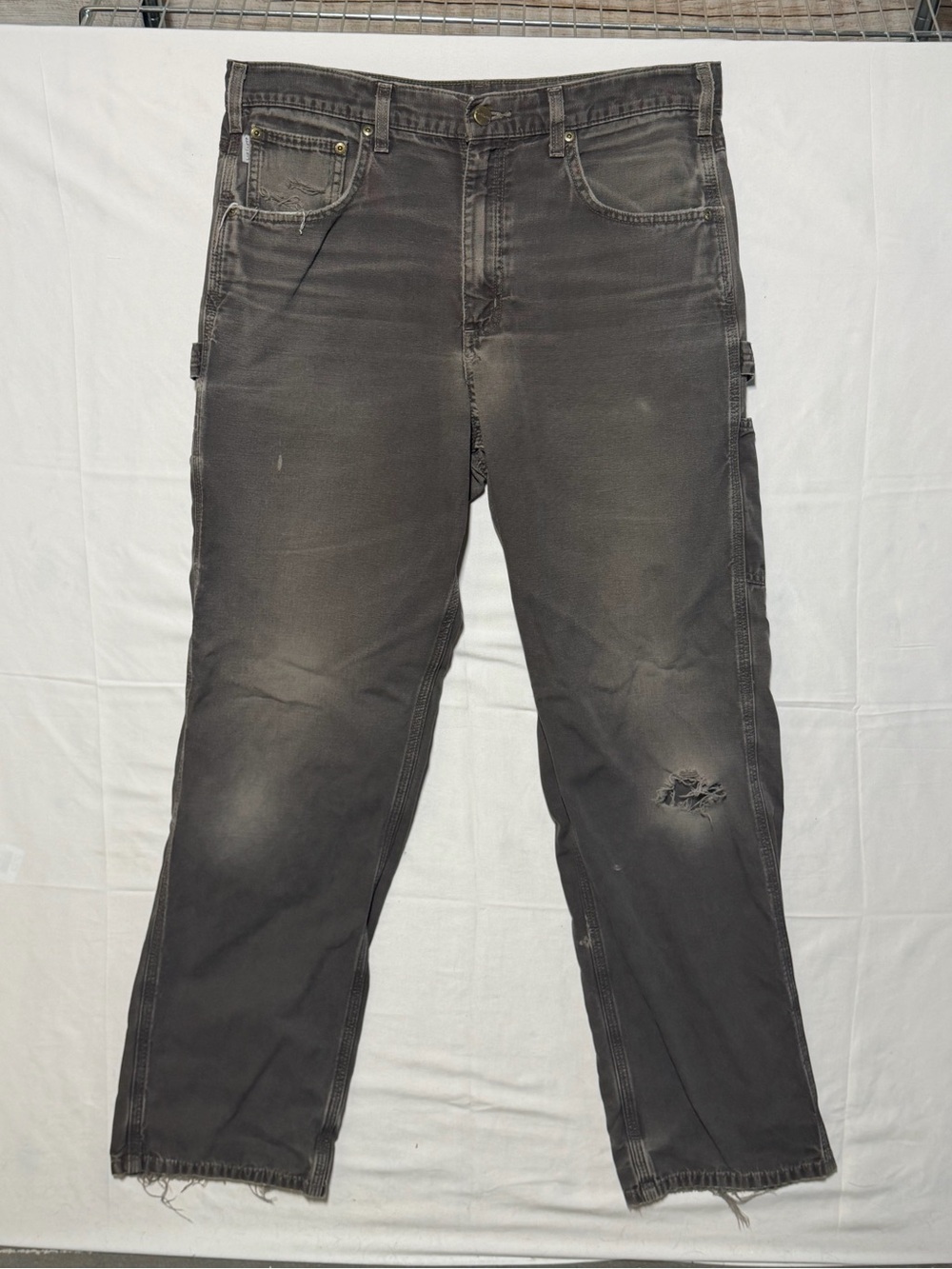 Carhartt Men's 34x34 Loose Fit Distressed Cargo Work Pants